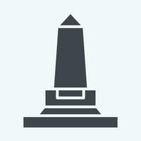 Icon Wellington Monument. related to Ireland symbol. glyph style. simple design editable. simple illustration vector