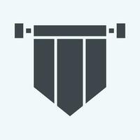 Icon Banner. related to Ireland symbol. glyph style. simple design editable. simple illustration vector