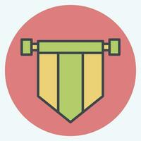 Icon Banner. related to Ireland symbol. color mate style. simple design editable. simple illustration vector