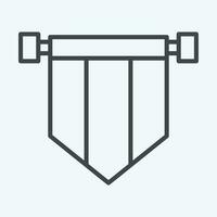 Icon Banner. related to Ireland symbol. line style. simple design editable. simple illustration vector