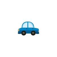 a blue car icon on a white background vector