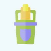 Icon Protect. related to Plastic Pollution symbol. flat style. simple design editable. simple illustration vector