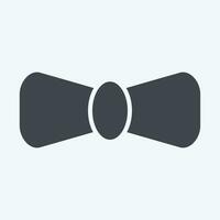 Icon Bow Tie. related to Ireland symbol. glyph style. simple design editable. simple illustration vector