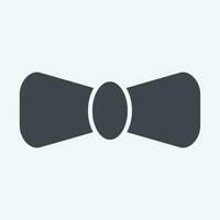 Icon Bow Tie. related to Ireland symbol. glyph style. simple design editable. simple illustration vector