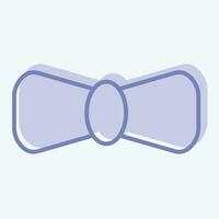Icon Bow Tie. related to Ireland symbol. two tone style. simple design editable. simple illustration vector
