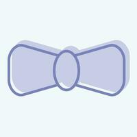 Icon Bow Tie. related to Ireland symbol. two tone style. simple design editable. simple illustration vector