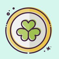 Icon Coin. related to Ireland symbol. MBE style. simple design editable. simple illustration vector