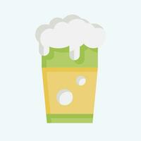 Icon Pint of Beer. related to Ireland symbol. flat style. simple design editable. simple illustration vector