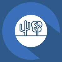 Icon Climate Change. related to Plastic Pollution symbol. long shadow style. simple design editable. simple illustration vector