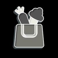 Icon Reusable. related to Plastic Pollution symbol. glossy style. simple design editable. simple illustration vector