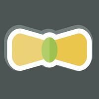 Sticker Bow Tie. related to Ireland symbol. simple design editable. simple illustration vector