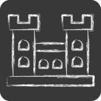 Icon Malahide Castle. related to Ireland symbol. chalk Style. simple design editable. simple illustration vector