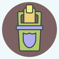 Icon Protect. related to Plastic Pollution symbol. color mate style. simple design editable. simple illustration vector