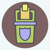 Icon Protect. related to Plastic Pollution symbol. color mate style. simple design editable. simple illustration vector