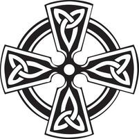 Isolated Celtic Cross vector