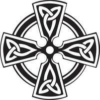 Isolated Celtic Cross vector