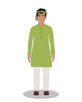 Indian boy front view cartoon character for cartoon animation stories Free Vector