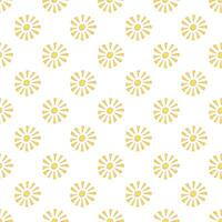 Seamless pattern with sun doodle for decorative print, wrapping paper, greeting cards, wallpaper and fabric vector