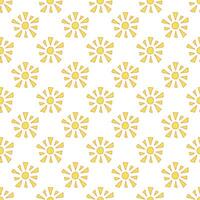 Seamless pattern with sun doodle for decorative print, wrapping paper, greeting cards, wallpaper and fabric vector