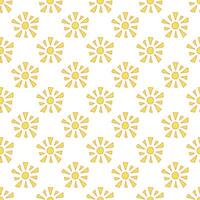 Seamless pattern with sun doodle for decorative print, wrapping paper, greeting cards, wallpaper and fabric vector