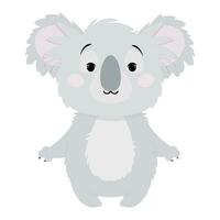 Cute gray koala for Australia Day vector