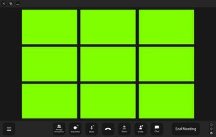 Call video template. Blank for inserting faces instead of chroma key vector