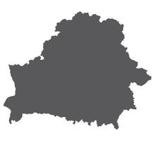 Belarus map. Map of Belarus in grey color vector