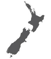 New Zealand map. Map of New Zealand in grey color vector