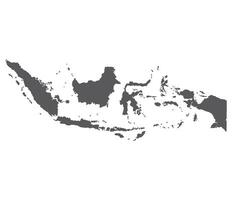 Indonesia map. Map of Indonesia in grey color vector