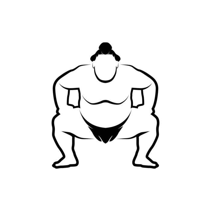 Sumo Squat Vector Art, Icons, and Graphics for Free Download