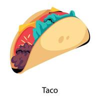 conceptos de tacos de moda vector