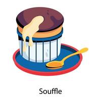 Trendy Souffle Concepts vector