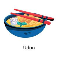 Trendy Udon Concepts vector