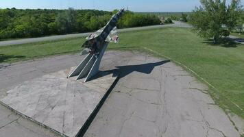 Monument to the fighter aircraft photo