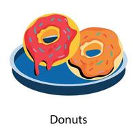 Trendy Donuts Concepts vector