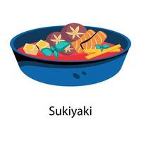 de moda Sukiyaki conceptos vector