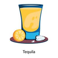 Trendy Tequila Concepts vector