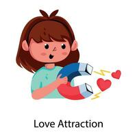 Trendy Love Attraction vector