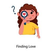 Trendy Finding Love vector