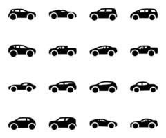 Pack of Automotive Road Travel Icons vector