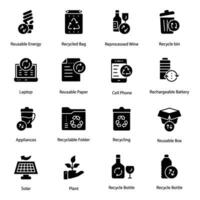 Pack of Recycling Icon Vectors