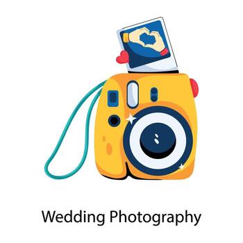 Trendy Wedding Photography vector