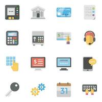 Pack of Internet Banking Icons vector