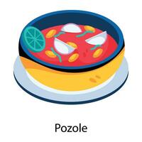 Trendy Pozole Concepts vector