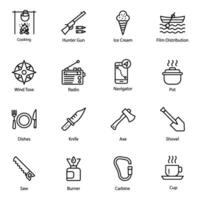 Pack of Travel and Holiday Icons vector
