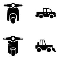 Pack of Transport Vector Icons