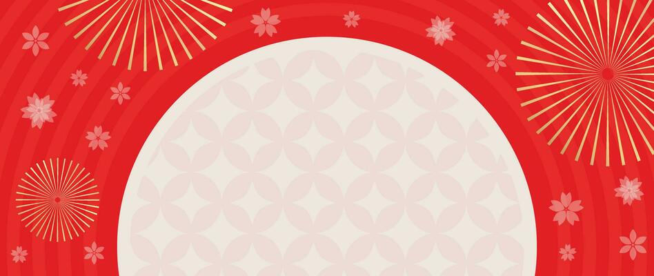 Happy Chinese new year background vector. Year of the dragon design wallpaper with flower, sparkle, chinese pattern. Modern luxury oriental illustration for cover, banner, website, decor.