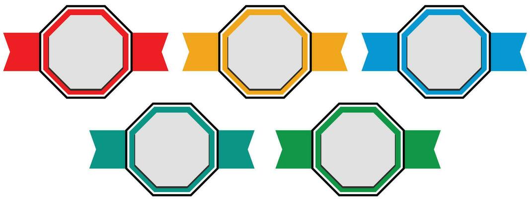 Set of company badge certificates. Vector illustration certified logo design.
