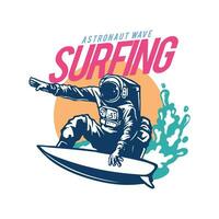 surf obra de arte para camiseta diseño vector