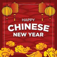 chinese new year background illustration vector